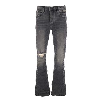 Purple Jeans, Heren, Grijs, W36, Katoen, P004 Flared Jeans