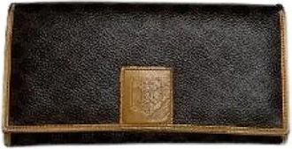 Celine Pre-owned Macadam Triomphe Monogram Lange Portemonnee - Dames - Vintage Accessoires - Bruin - ONE Size - Vintage