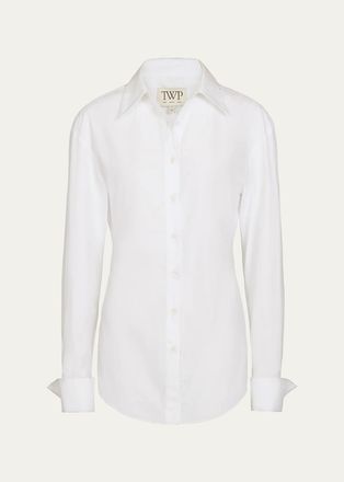 TWP The Night We Met Belted Button-Front Shirt