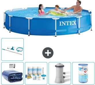 Intex Piscina Con Estructura Redonda - 366x76 Cm - 7-piezas S31548
