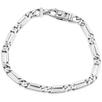 Pompeii3 Mens Link 14k Gold (17gram) or Platinum (28gram) 5.5mm Bracelet 8