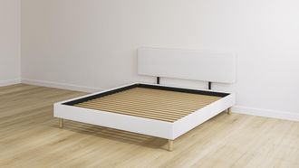 Emma Original Polsterbett 180 x 200 | Beige | Kopfteil | Lattenrost