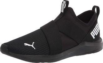 Puma Womens Prowl Slip on Cross Trainer, Black White Black, 3 UK