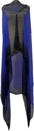 Ann Demeulemeester Gradient Sjaal in Blauw Chiffon
