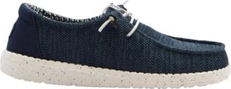 Hey Dude Wally Stretch Sox - Dames - Veterschoenen - Blauw - 36 EU - Katoen - Schoenen