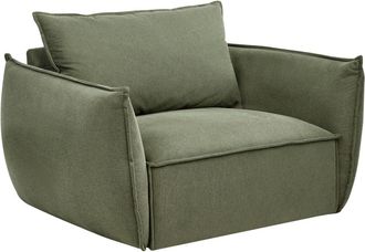 Beliani Sill&oacute;n Tela Verde