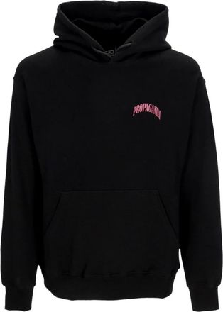 PROPAGANDA Zwarte hoodie met trekkoord - Heren - Hoodies - Zwart - L - Katoen - Hoodies & sweatvesten