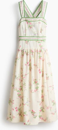 H&M Kleid mit Bindedetail - White