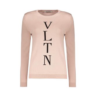 Valentino WomenS Light Pink Cotton Sweater, Size 40