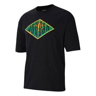 Nike Jordan Air Jordan Sport DNA Embroidered Printing Logo Short Sleeve Black CN3114-010