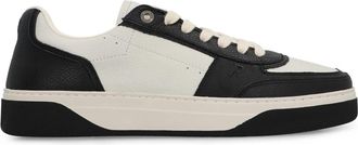 Represent Leren Low-Top Sneakers met Kleuraccenten - Heren - Sneakers - Zwart - 44 EU - Leer - Schoenen