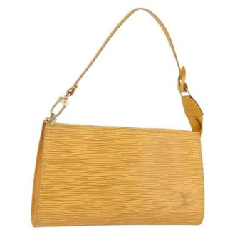 Louis Vuitton Pre-owned Shoulder Bags, female, Yellow, Size: ONE SIZE Pre-owned Vintage Shoulder Bag