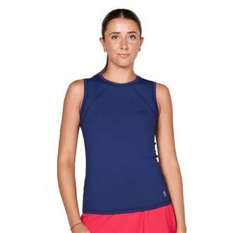 Sofibella UV Colors Womens Sleeveless Tennis Shirt in Navy at Nordstrom, Size X-Large