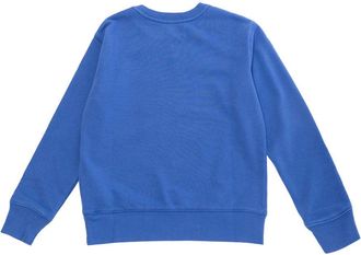 Polo Ralph Lauren Boys Blue Cotton Sweatshirt With Pony Embroidery Hoods & Sweatshirts