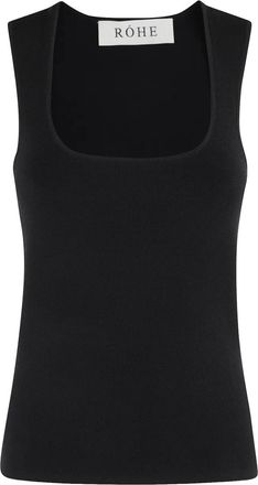 R&oacute;he square-neck top - Black