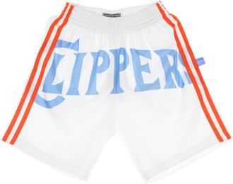 Mitchell & Ness NBA Basketball Shorts Hardwood Classics - Heren - Fitness - Wit - L - Polyester - Fitness