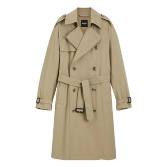HUGO BOSS Trench Coats - Heren - Trenchcoats - Beige - L - Jassen