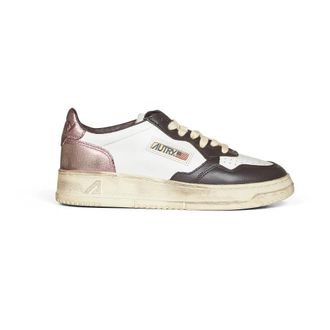 Autry Medalist Low Super Vintage - Dames - Sneakers - Wit - 37 EU - Katoen - Schoenen