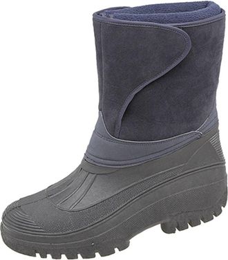 StormWells Touch Fastening Insulated Boot - Navy - Navy - size UK Childrens Size 5