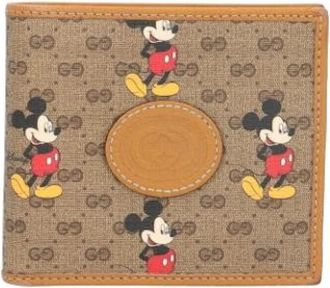 Gucci Pre-owned Wallets, female, Brown, Size: ONE SIZE Pre-owned Vintage Canvas Wallet