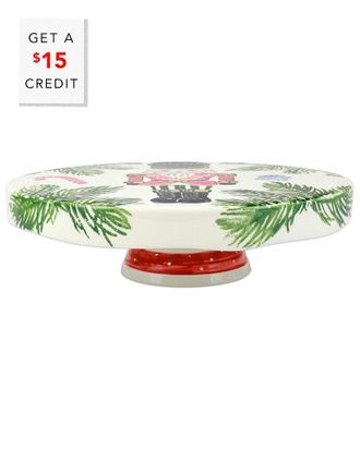 Vietri Vietri Nutcrackers Cake Stand With $18 Credit