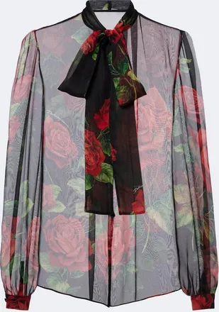 Dolce & Gabbana Floral silk chiffon blouse
