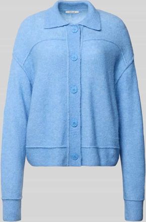 OPUS Strickjacke mit Woll-Anteil Modell Daneke in Blau, Größe 36