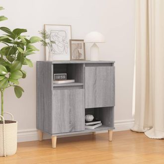 vidaXL Aparador De Madera Contrachapada Gris Sonoma 60x35x70 Cm Vidaxl