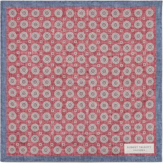 Robert Talbott Colton Reversible Neat/Pocket Square in Paisley Red at Nordstrom