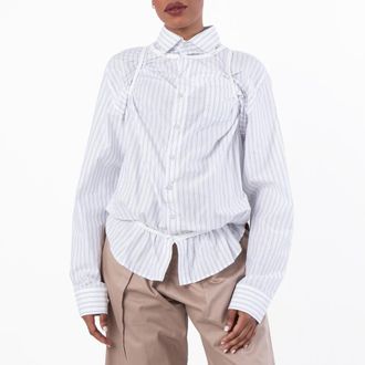 Maison Margiela Relaxed Fit Cotton Shirt, Brand Size 38 (US Size 4)
