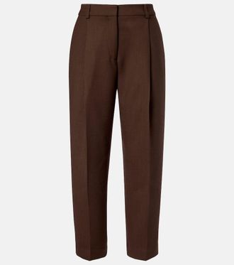 Toteme Pantaloni regular cropped con pince