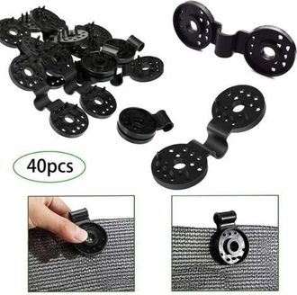 OEM Paquete De 40 Clips Para Toldos Resistentes A Los Rayos Uv: Ganchos Para La Instalaci&oacute;n De Toldos Agr&iacute;colas