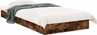 vidaXL Estructura De Cama De Suelo Roble Ahumado 80 X 200 Cm Vidaxl