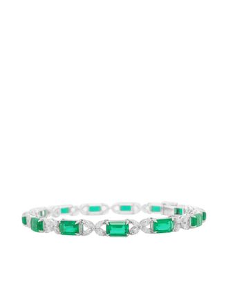 HYT Jewelry emerald and diamond tennis bracelet - Argento
