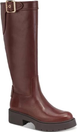 Coach Lilli CD153-200 Boots Womens Walnut Leather Round Toe LION688