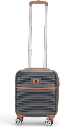 Infinity Leather ABS Hardshell Onderstoel Cabinekoffer 45 x 35 x 20 cm Bagage Geschikt voor Easyjet