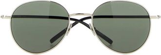 Saint Laurent Mens Silver Metal Sl 865 Sunglasses Silverblackgrey Occhiali Da Sole