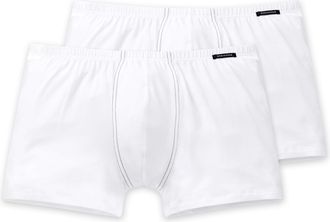 Schiesser Essentials Mens Boxer Shorts with Soft Waistband, Pack of 2