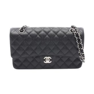 Chanel Pre-owned Vintage Schoudertas - Dames - Pre-owned - Zwart - Maat: ONE Size Leer