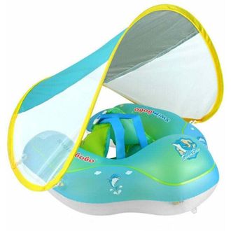OEM De 6 A 36 Meses - Flotador Hinchable Para Beb&eacute; Con Parasol, Aro De Nataci&oacute;n Y Asiento De Piscina Para Ni&ntilde;os -crezuo