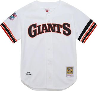 Mitchell & Ness Camicia MLB Giants 1989 Willie Clark - Bianco