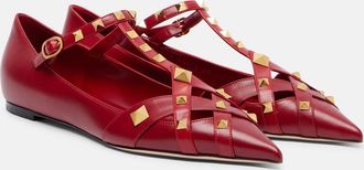 Valentino Garavani Studdy leather ballet flats