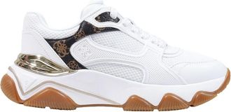 Guess Mazzy Sneaker - Dames - Sneakers - Wit - 35 EU - Polyester - Schoenen