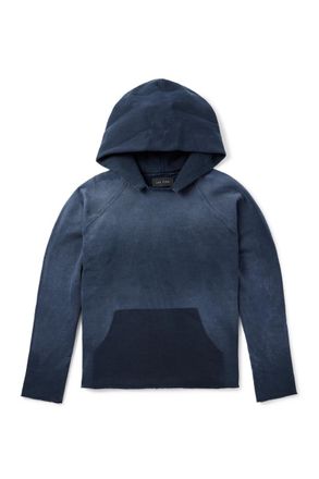 Les Tien Distressed Cotton-Jersey Hoodie