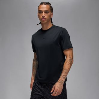 Nike Jordan Mens Jordan Sport Flightweight Dri-FIT Short-Sleeve Top in Black | HF9932-010