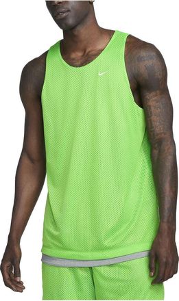 Nike Dri-FIT Standard Issue Quick-Dry Reversible Basketball Jersey Light Green Grey DQ5732-313