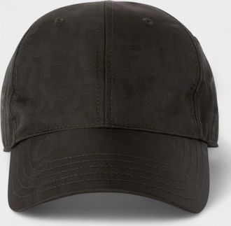 Off-white Mens Off-White Nylon Jacquard Baseball Cap Black - Size: M