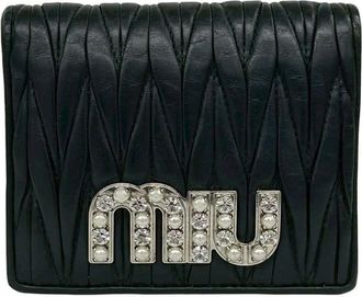 Miu Miu Pre-owned Miu Miu Matelasse Nappa Bijoux Bifold Wallet Ladies 31VZJEB595UIZFB8