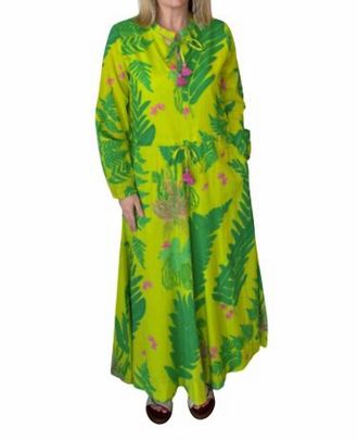 La Plage Capricorn Maxi Dress In Chartreuse