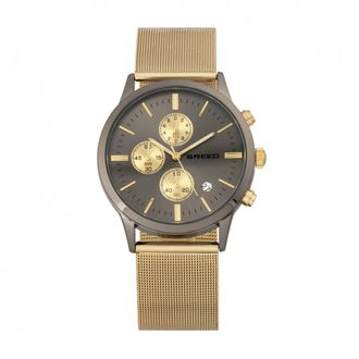 Breed Espinosa Chronograph Mesh Bracelet Watch with Date